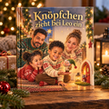 Personalisiertes Adventsbuch „Knöpfchen zieht bei Leo ein“ als Hardcover