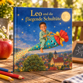 Personalisiertes Kinderbuch zur Einschulung „Leo und die fliegende Schultüte“ als Hardcover