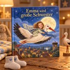 Personalisiertes Kinderbuch „Emma wird große Schwester“ als Hardcover