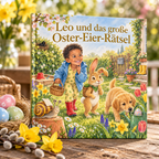 Personalisiertes Osterbuch „Leo und das große Oster-Eier-Rätsel“ als Hardcover